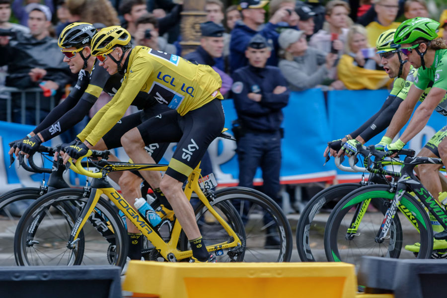 Tour de France op de Champs-Elysées