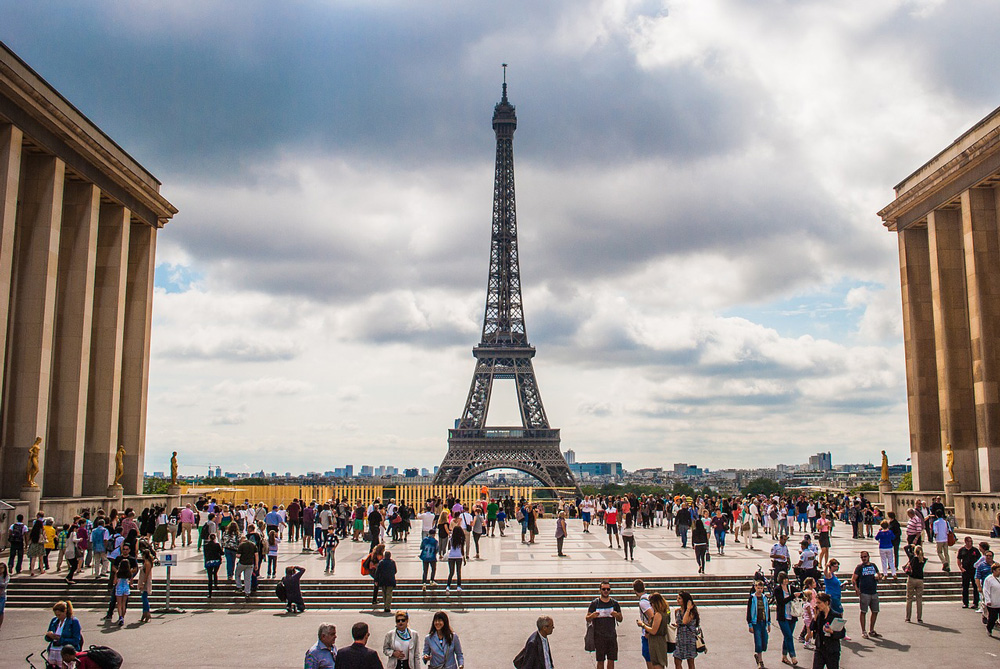 Blick vom Trocadero.
