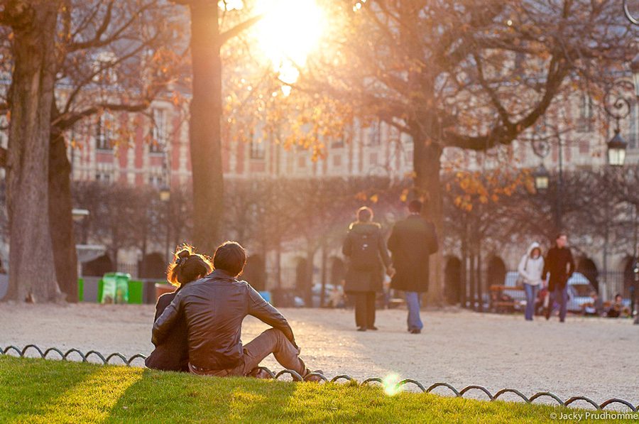 Place des Vosges is een romantische plek