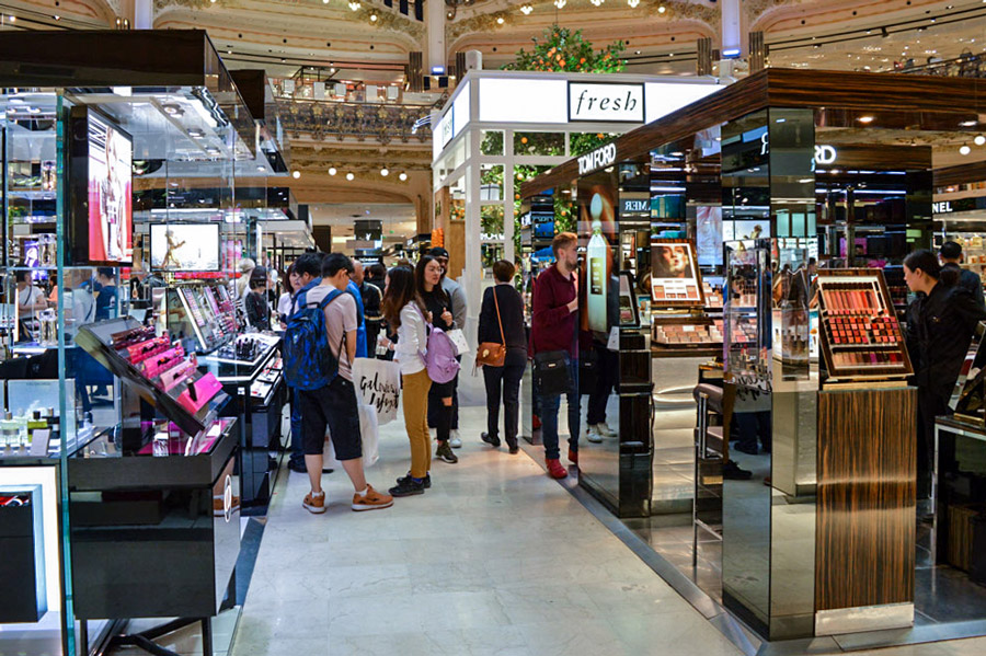 Galeries Lafayette Warenhuis Parijs Boulevard Haussmann