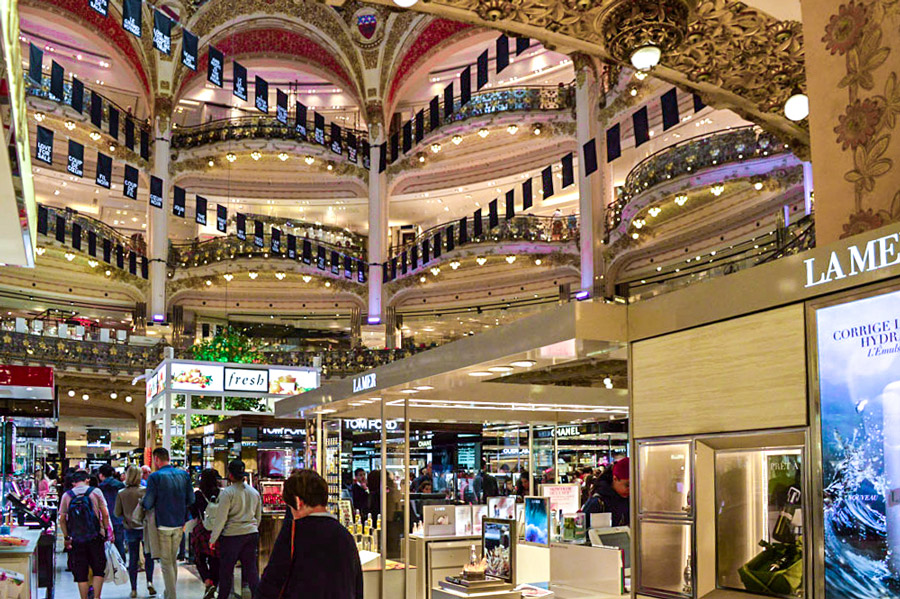 Galeries Lafayette Warenhuis Parijs Boulevard Haussmann