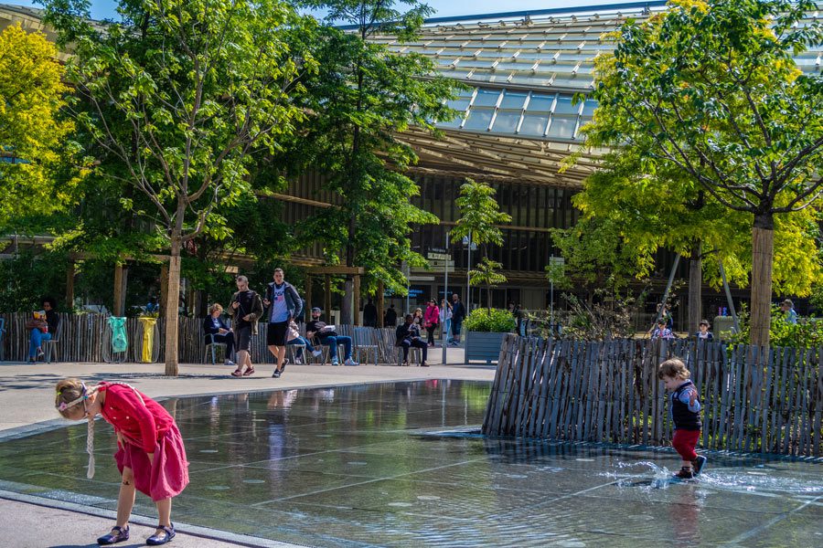 winkelcentrum forum des halles Parijs jardin nelson Mandela