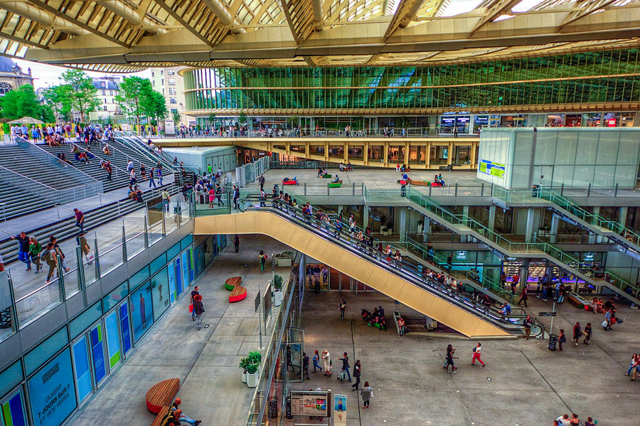 Forum des Halles winkelcentrum in Parijs