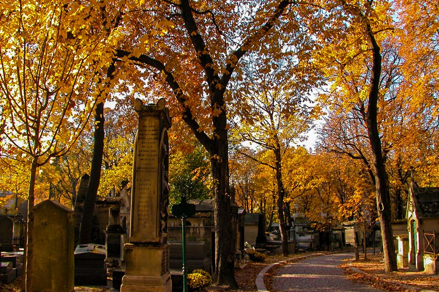 Père Lachaise in de herfst