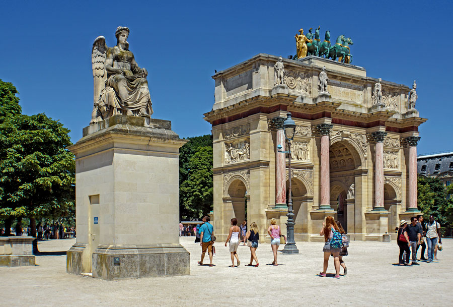 Arc de Triomphe du Carrousel bij het Louvre