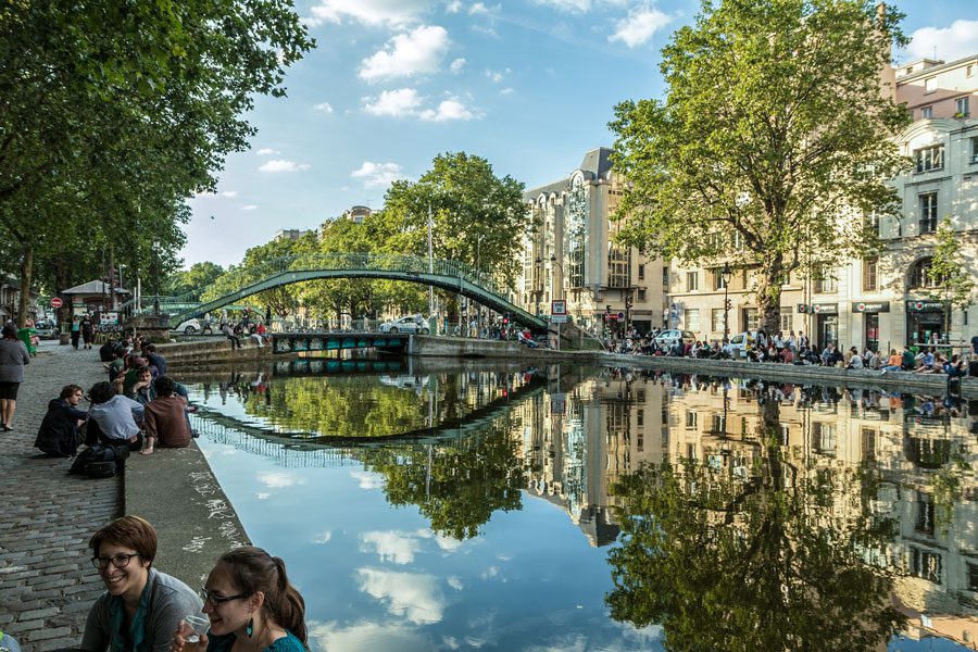 Canal Saint Martin Parijs