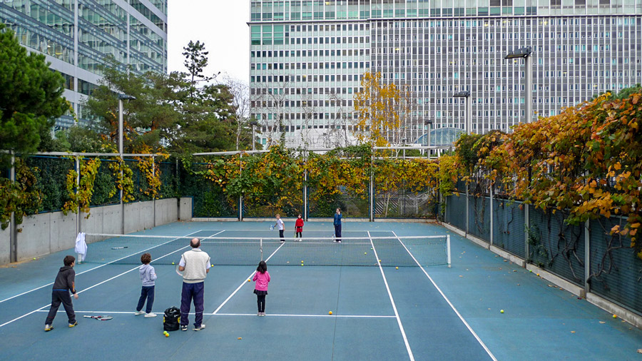 Jardin Atlantique op het dak van het Gare Montparnasse Parijs