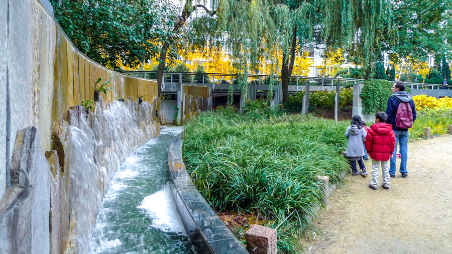 Jardin Atlantique op het dak van het Gare Montparnasse Parijs