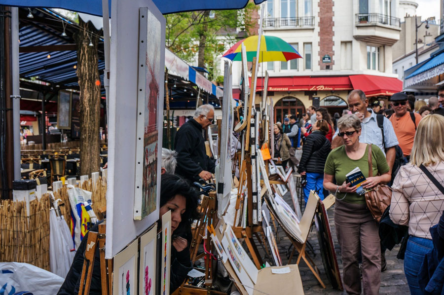 Place du Tertre Schildersplein Montmartre