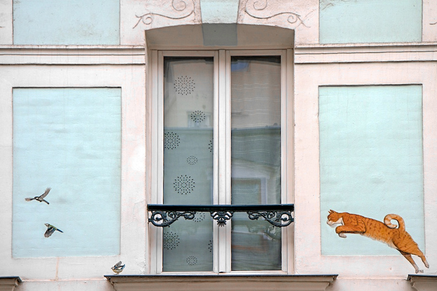 Rue Cremieux Parijs, meest kleurrijke straat van Parijs, gekleurde huizen