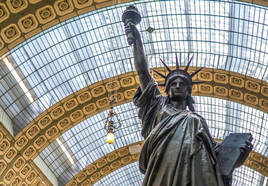 Vrijheidsbeeld in het Musée d'Orsay