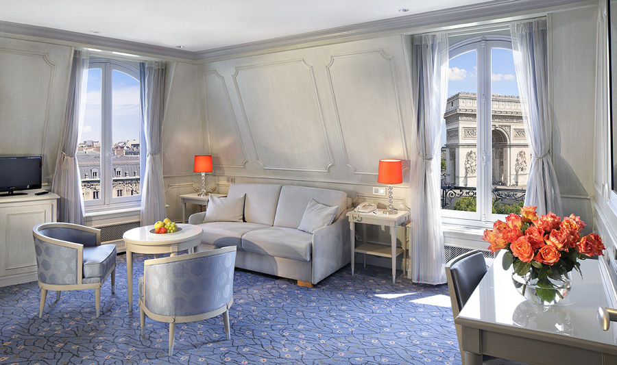 Hotel in Parijs Uitzicht Arc de Triomphe Hotel Splendid Etoile