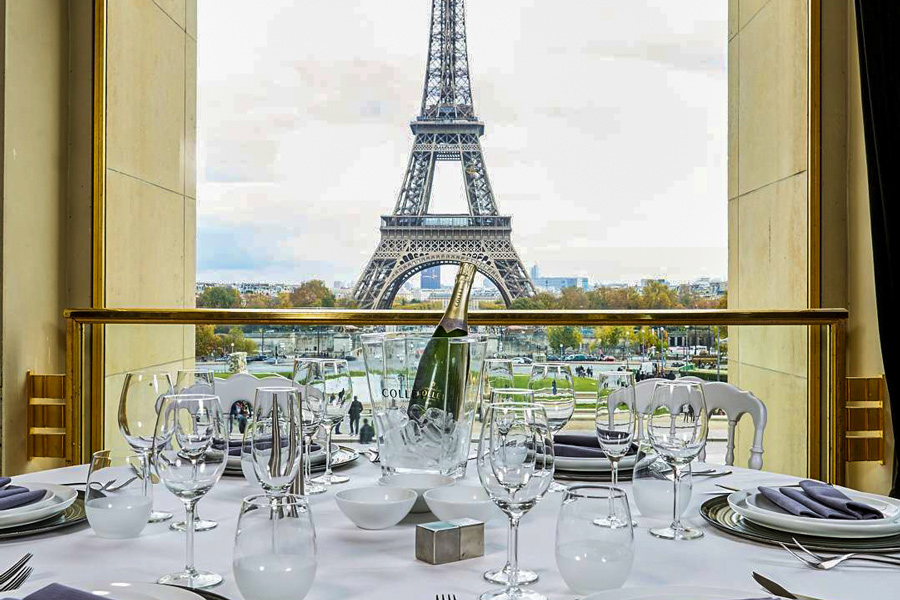 Palais Chaillot Parijs restaurant uitzicht Eiffeltoren