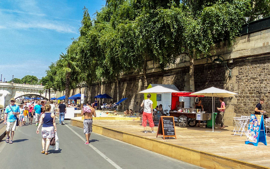 Paris Plages Parijs zomer strand oevers seine zwemmen 