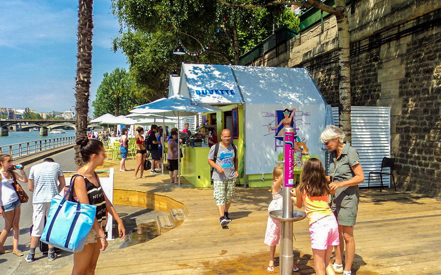 Paris Plages Parijs zomer strand oevers seine zwemmen