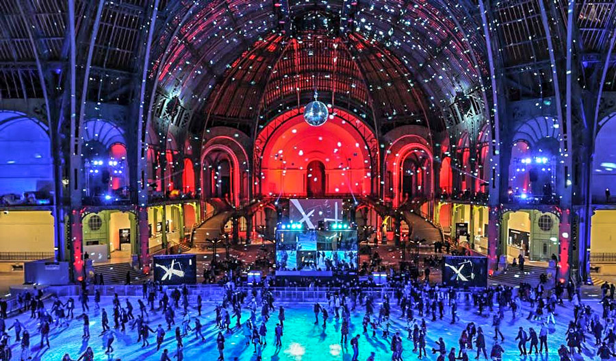 Schaatsen in het Grand Palais in Parijs