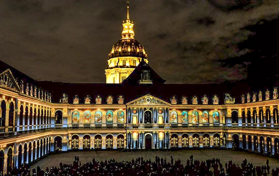 Invalides Parijs lichtshow zomer