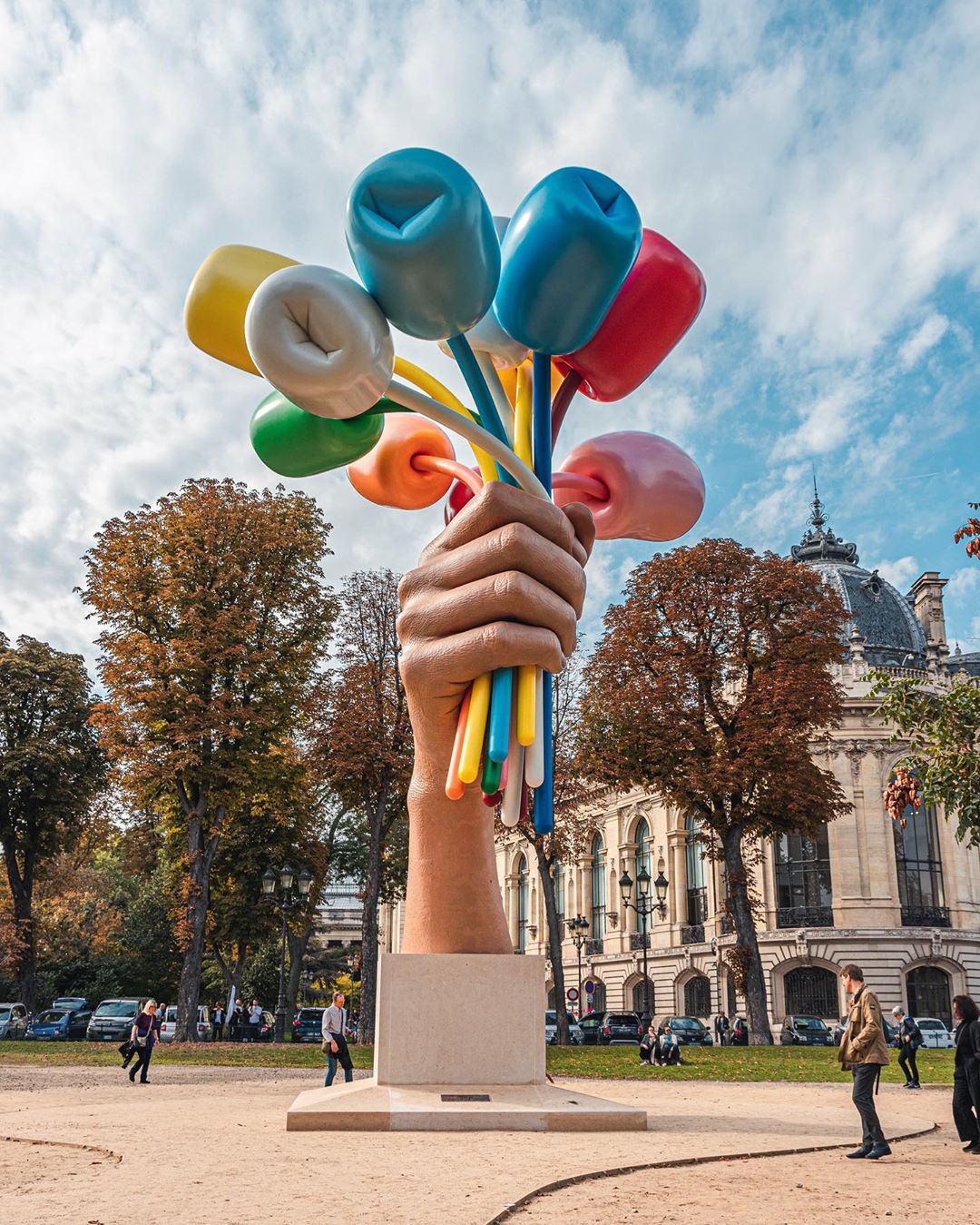 Tulpenboeket van Jeff Koon Parijs