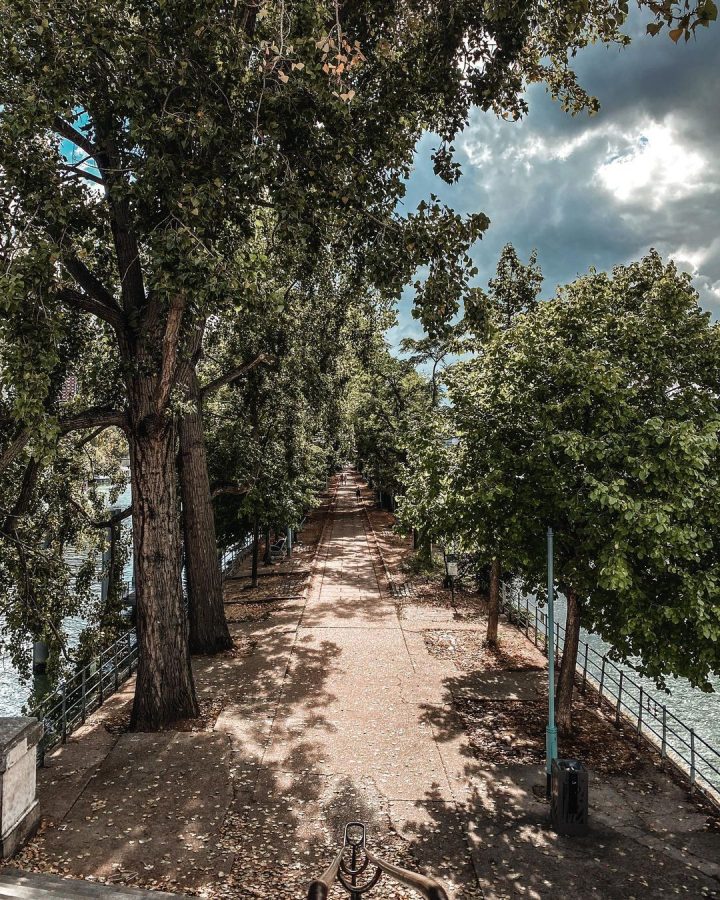 allee des cygnes eiffeltoren seine parijs