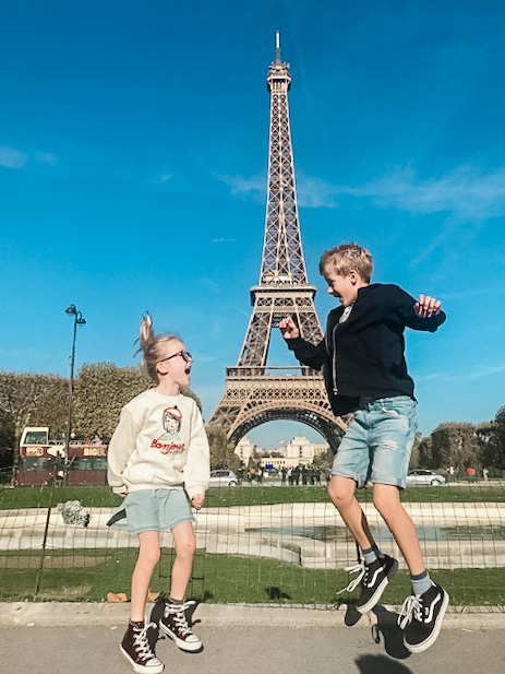 met kinderen naar Parijs