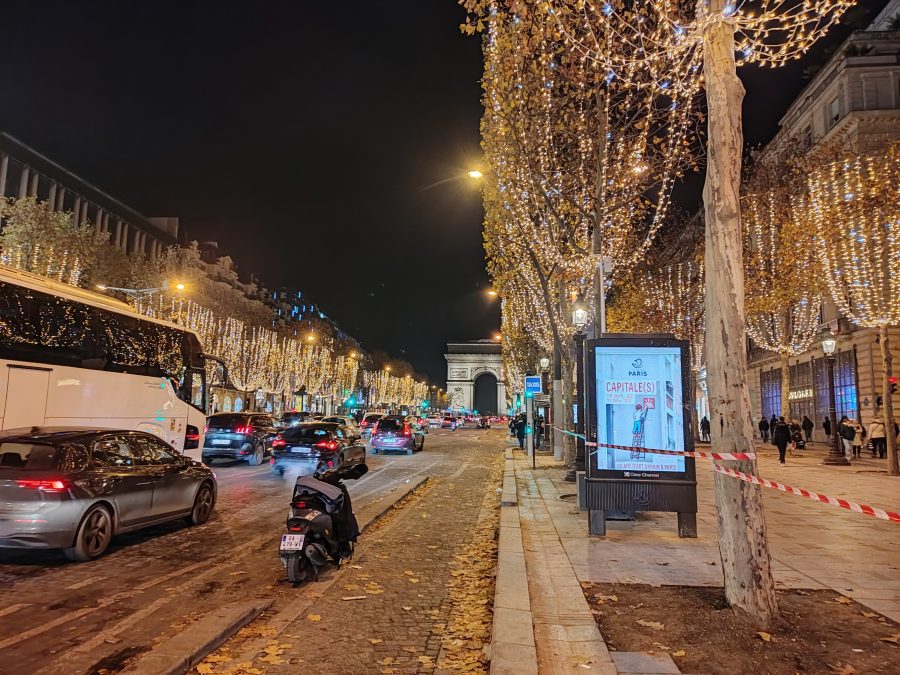 champs elysees kerst