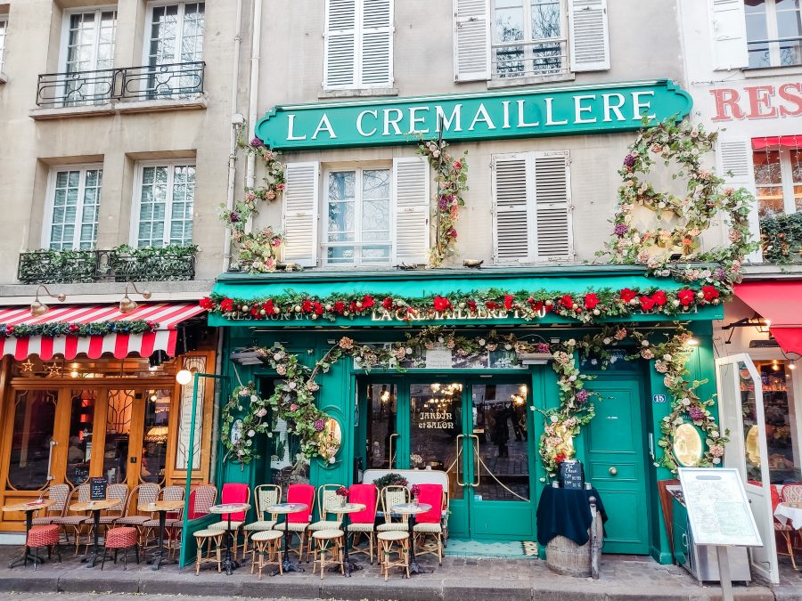 Place du Tertre Kerst in Parijs