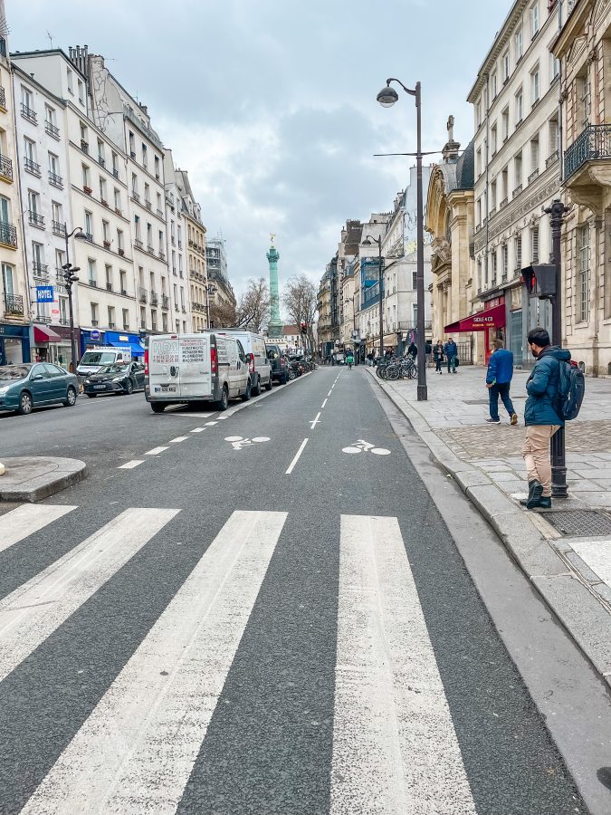 fietspad in de Marais