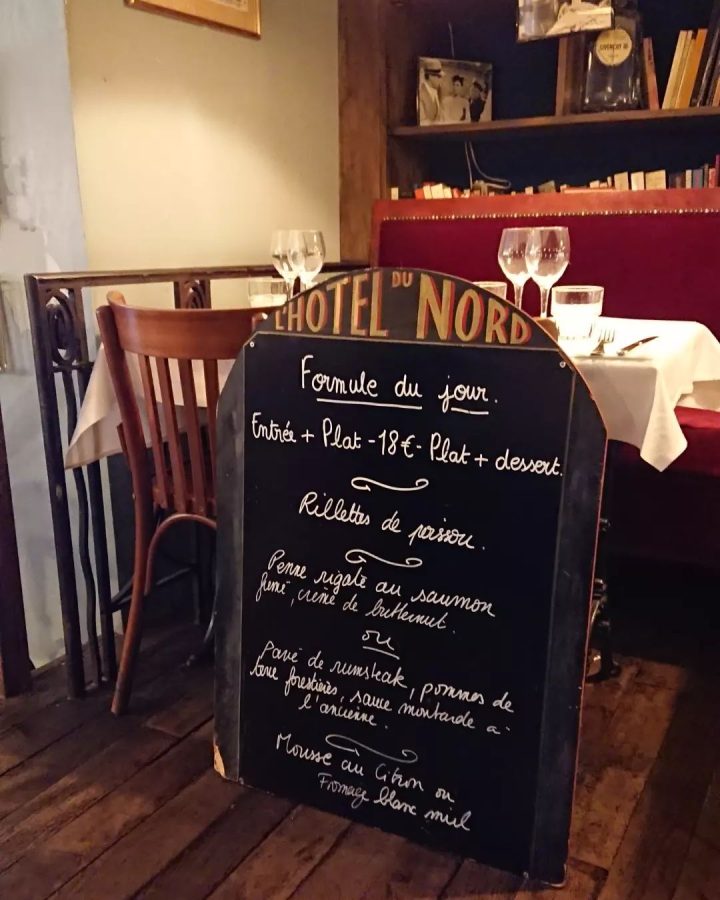 hotel du nord menu