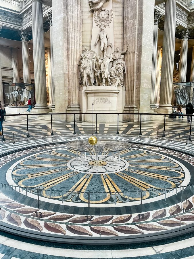 Slinger van Foucault in het Pantheon van Parijs