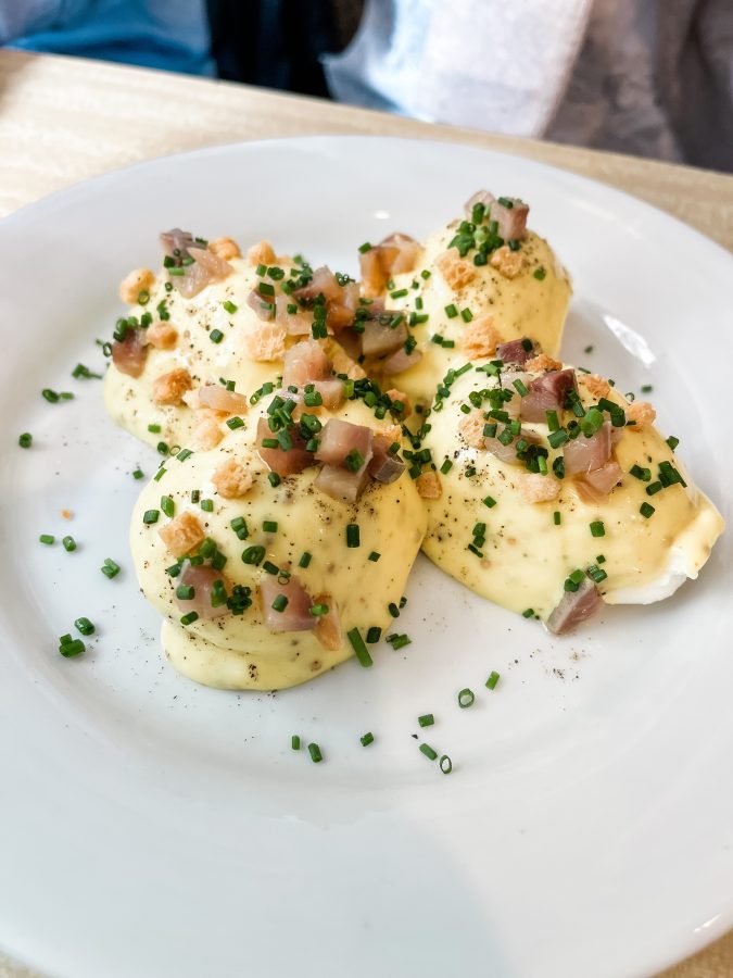 oeufs mayonnaise bij het restaurant Billili in Parijs