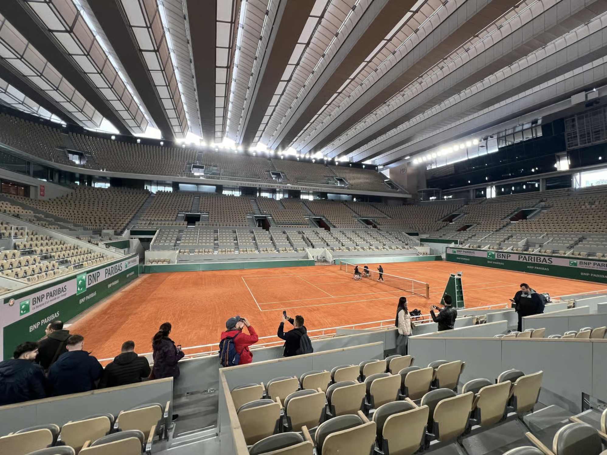 center court roland garros rondleiding achter de schermen
