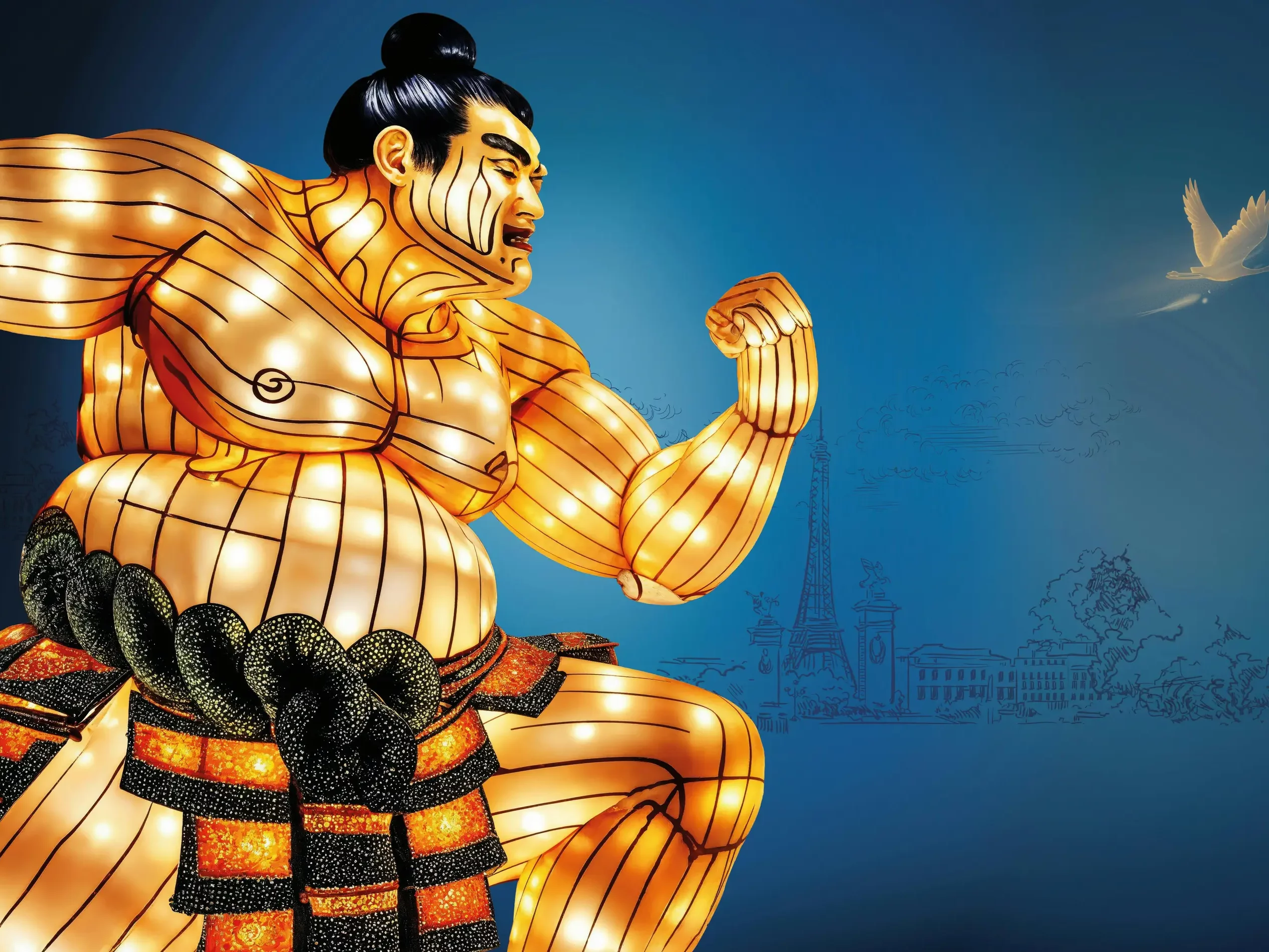 Winter lichtfestival in Jardin d’Acclimatation